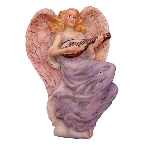 Vintage 1994 Roman Inc Seraphim Classics Lydia Winged Poet Angel Ornament in Box - Picture 3 of 6